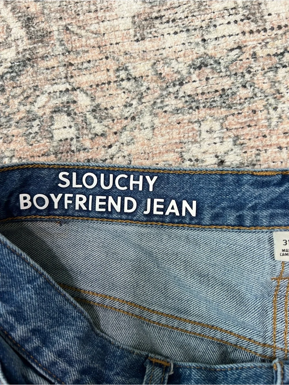 J Crew Slouchy Boyfriend Jeans Size 31 Petite 100% Cotton